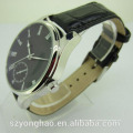 High quality japan movt waterproof man watch with leather strap